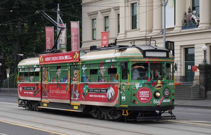 Yarra Trams Class W 866 Christmas 2015